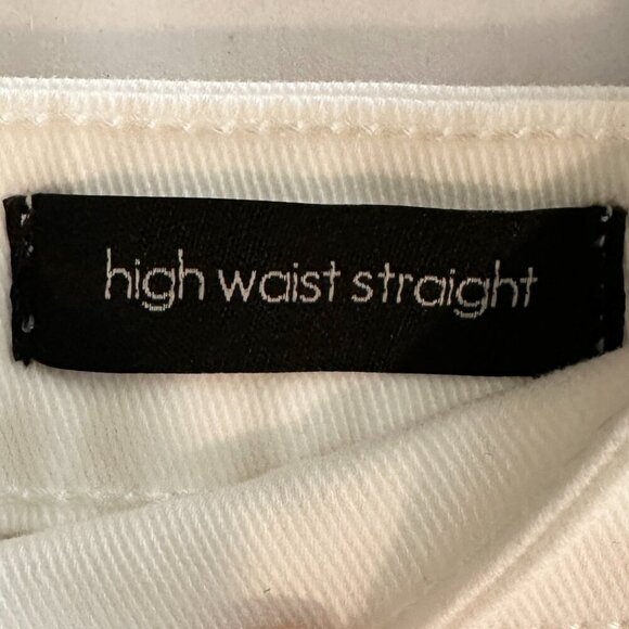 New Ella Moss Jeans Women's Size 10 White High Rise Slim Straight Ankle  Coastal - Picture 5 of 11